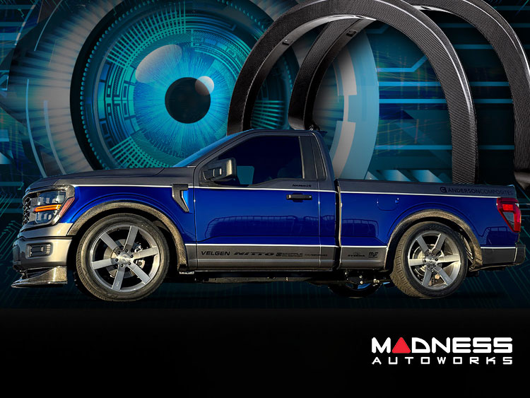 Ford F-150 Fender Flares - Carbon Fiber - Front - Type-AO - '21-'24